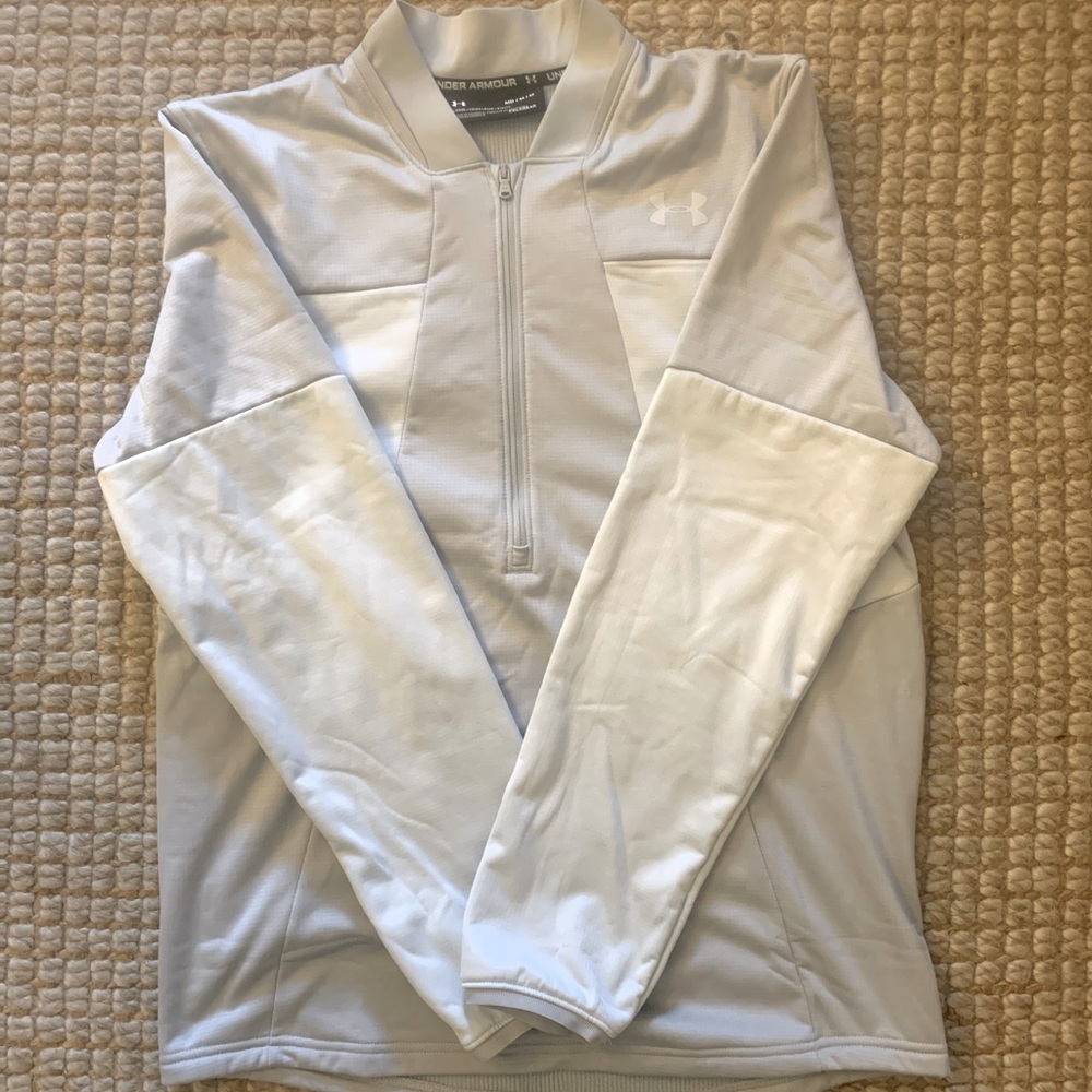 NWT UA Fleece ColdGear half zip- men’s medium